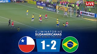 🔴EN VIVO CHILE vs BRAZIL  ELIMINATORIAS SUDAMERICANAS COPA MUNDIAL 2026 [upl. by Esital552]