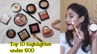 TOP 10 HIGHLIGHTER UNDER 500  SHYSTYLES [upl. by Schaffer]