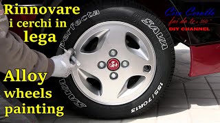 TUTORIALRinnovare e verniciare i CERCHI in LEGA  ALLOY WHEELS DIY painting [upl. by Rawley]