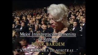 Pilar Bardem recoge el Goya a Mejor Actriz de Reparto en 1996 [upl. by Kirstyn981]