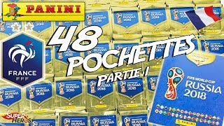 48 Pochettes Panini Coupe du Monde Foot Russia 2018 Fifa Worldcup Partie 1 Collection Review [upl. by Lorry290]