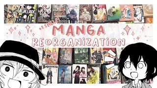 reorganize my manga shelves with me  800 MANGA COLLECTIONnew year same collecting habits [upl. by Euqram981]