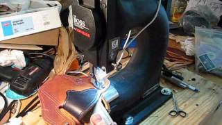 Bernie Holster Creating a ConcealMax Pro Holster on a Tippmann Boss Leather Stitcher Part 1 [upl. by Inaffit]