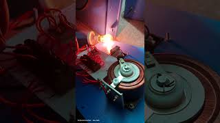 how to check if there is a fault in potters wheel via 100 watts bulb reels shorts potterswheel [upl. by Notsa]