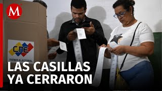 Así se vivió el cierre de las casillas electorales en Venezuela [upl. by Eissej]