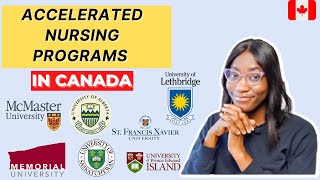 ACCELERATED NURSING PROGRAMS IN CANADA  Study Nursing with NO SCIENCES BACKGROUND  Requirements [upl. by Atnim117]