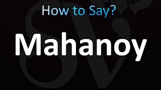 How to Pronounce Mahanoy City CORRECTLY [upl. by Rimaa]