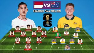 Jay Idsez vs Harry souttar Head To head line up Indonesia vs Australia kualifikasi piala dunia 2026 [upl. by Nathanoj]