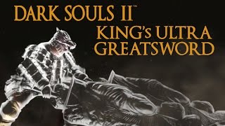 Dark Souls 2 Kings Ultra Greatsword Tutorial dual wielding w power stance [upl. by Atinej]