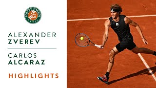 Alexander Zverev vs Carlos Alcaraz  Highlights Quarterfinals I RolandGarros 2022 [upl. by Hegarty]