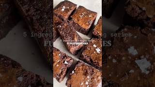 Easy 5 ingredient brownies browniesviral brownies brownedbutter recipe foryou fyp food [upl. by Locklin800]