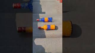 Orange vs blue  Breaking glass bottles on stairs shorts asmr satisfying [upl. by Sanferd]