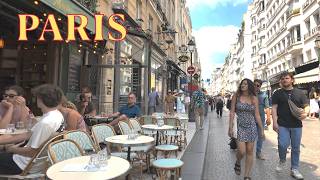 Paris France 🇨🇵 🔥 Paris summer heat 31°C  Paris Backstreet shopping streets  Paris 4K HDR walk [upl. by Spitzer]