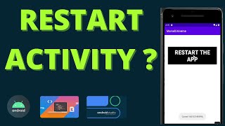 How to Restart Activity Programmatically Kotlin Android Studio [upl. by Blanc]