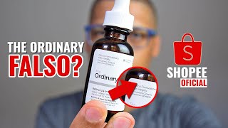 UNBOXING SUSPEITO COMPREI NA LOJA OFICIAL THE ORDINARY NA SHOPEE [upl. by Weitzman323]