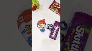 Skittles Gems in Kinder Joy Popsicle shotrs youtubeshorts shortsvideoviral [upl. by Idell722]