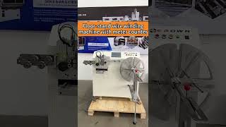 Floor stand wire cable coiling metering cutting and tying machine [upl. by Francesca584]