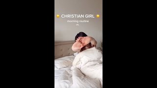 christian girl morning vs night routine [upl. by Llerreg]