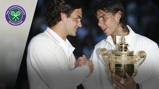 Roger Federer v Rafael Nadal Wimbledon Final 2008 Extended Highlights [upl. by Hasila]