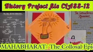 history project on mahabharata class 12  history project class 12  project file on mahabharata [upl. by Buchbinder]