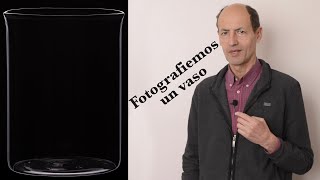 Fotografiemos con contorno blanco un vaso de vidrio Tutorial de fotografía 190 [upl. by Jaylene]