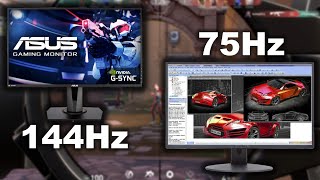 75Hz vs 144Hz Gaming Monitor Worth the Extra Frames [upl. by Cornall]