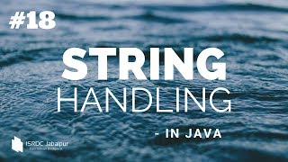 STRING Handling in JAVA  18 lastIndexOf method [upl. by Kral]