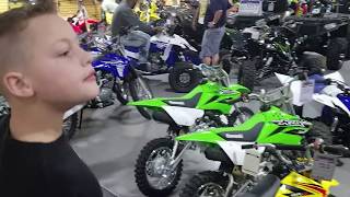 Lets go get his new 2017 kx65 dirt bike [upl. by Esidnac469]