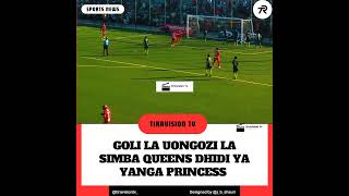 Ona goli la Simba Queens wakiwafunga Yanga Princess football funny simbasc yangasc comedy duet [upl. by Hildegaard]