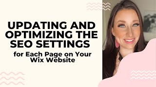 Updating and Optimizing Your WIX SEO Settings [upl. by Enaj]