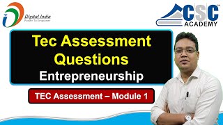 CSC TEC Exam Assessment Questions and Answers 2024  Hindi and English  Complete 1 Assessment [upl. by Dorn]