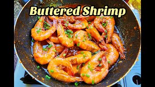 Garlic Butter Shrimp Buttered Shrimp Garlic Buttered Tiger Prawns [upl. by Eiramanna]