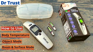 Dr Trust USA Infrared Non Contact Thermometer Demo and Review How to Use [upl. by Pomeroy]