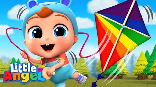 This Is The Way We Fly A Kite  Little Angel Kids Songs amp Nursery Rhymes [upl. by Coh588]