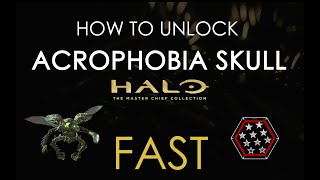 How to unlock the NEW Acrophobia Skull FAST  Halo 3 MCC Guide [upl. by Oicelem]