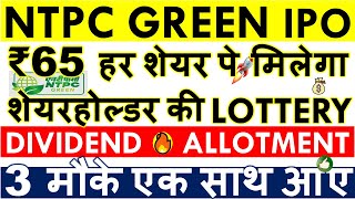 NTPC GREEN ENERGY IPO SOON💥 SHAREHOLDER QUOTA NTPC GREEN IPO GMP • APPLY DATES • DIVIDEND • TARGET [upl. by Sidoma]