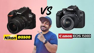 Nikon D3500 vs Canon 1500D  Best Entry Level DSLR for Beginners  Best Budget Camera for Youtube [upl. by Thor446]