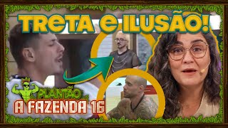 🐔Fazenda16 Fer treta com Sacha e faz insinuação pesada a Yuri Peões se iludem c mensagens de fora [upl. by Animrelliug]