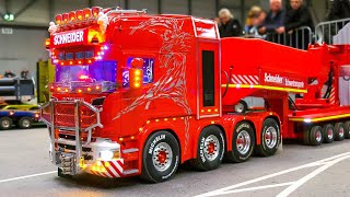 MEGA RC TRUCKS RC STUFF Modellbau Messe Erfurt 2023 Truck Parcours Erfurt TPE Modell Leben 2023 [upl. by Adnylam]