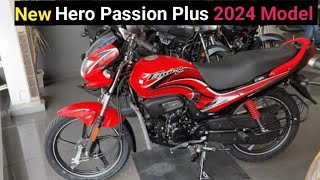 New 2024 Model Hero Passion Plus Review New Colour  Price  passion plus 2024 model Review 🔥 [upl. by Claiborn]