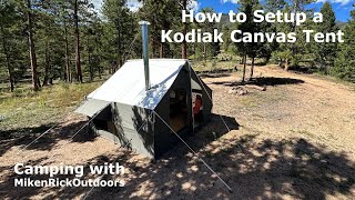 Setup a Kodiak Canvas Tent 10x10 [upl. by Tsenre97]