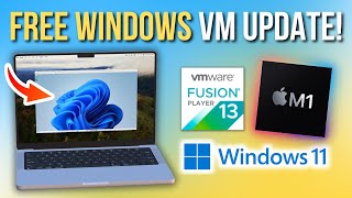 Running FREE Windows 11 ARM on Mac is now even EASIER VMware Fusion 1351 [upl. by Yelyac]