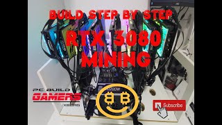 Mining Rig Rtx 3080 Asrock H110 Pro BTC  Build Step By Step [upl. by Leahcimnaes387]