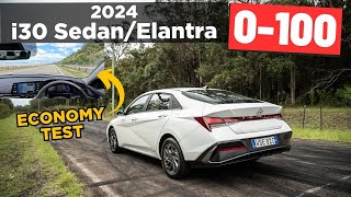 2024 Hyundai i30 Sedan Elantra review 0100 amp economy test drive [upl. by Nicole]