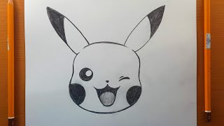 Come disegnare Pikachu  Tutorial di disegno Pikachu  facili disegni passo dopo passo matita [upl. by Hammel]