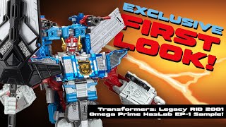 Exclusive First Look Transformers Legacy Robots in Disguise 2001 Omega Prime HasLab EP1 Sample [upl. by Adnilahs]