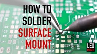 How to Solder Surface Mount parts its easy [upl. by Ethbinium252]