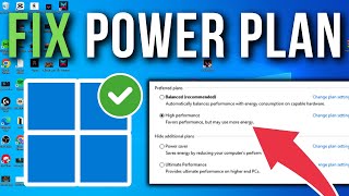 How To Fix Missing High Performance Plan In Windows 1011 [upl. by Rew843]