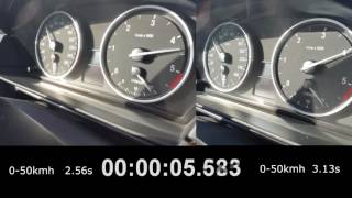 BMW e60 530xd 235Hp acceleration before and after stage1 remap [upl. by Buller]