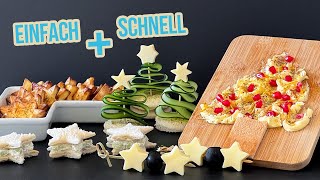 5 geniale Fingerfood Rezept Ideen für Weihnachten [upl. by Alleyn]